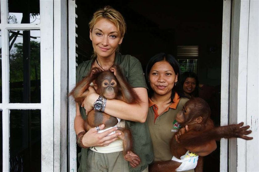 Wojciechowska zaraziła się od orangutana. Czym?