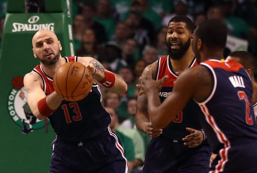 Marcin Gortat bezradny. Washington Wizards przegrali z Boston Celtics