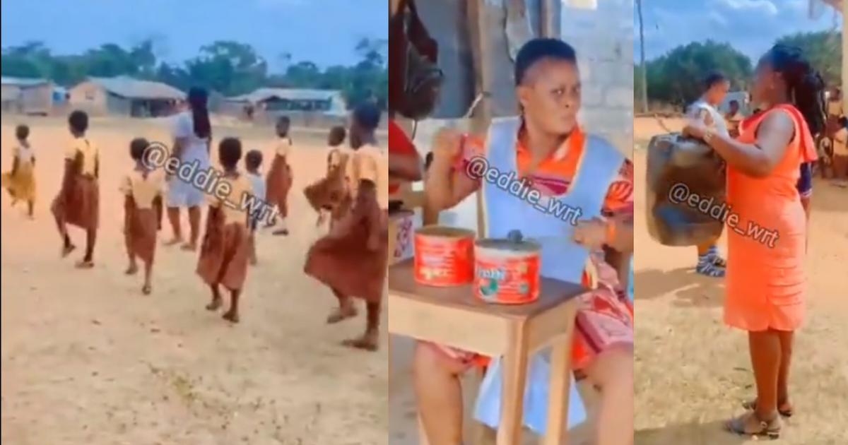 School uses tomato paste containers, gallons as drums for Independence Day march rehearsal
