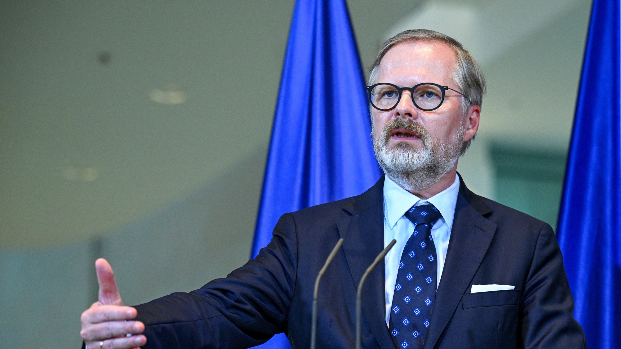 Český premiér Petr Fiala, REUTERS/Annegret Hilse