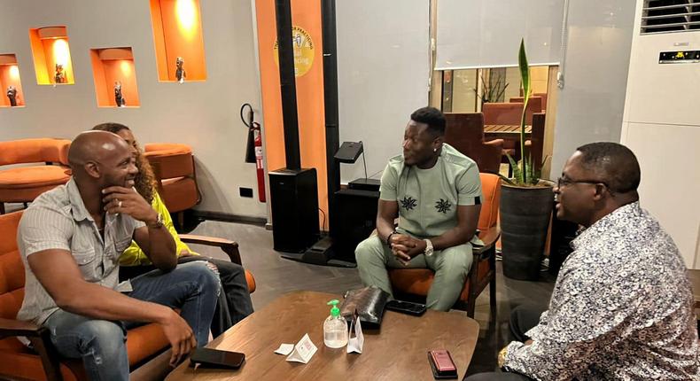 Asafa Powell: Former world’s fastest man meets Asamoah Gyan