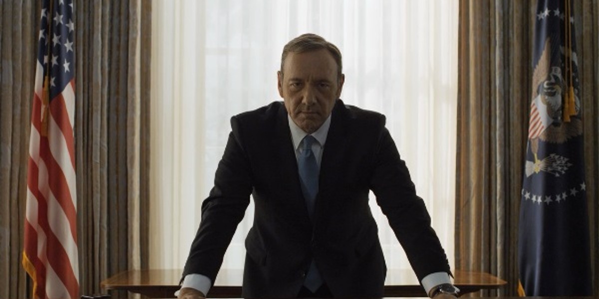 Kadr z serialu "House of Cards"