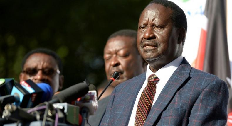 Kenya's opposition leader Raila Odinga called on his supporters to protest peacefully