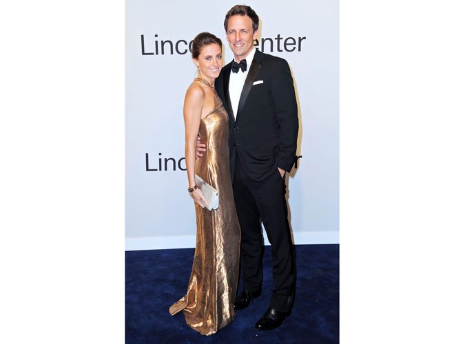 Komik Seth Meyers z partnerką Alexi Ashe