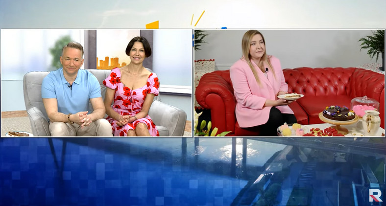 Anna Popek i Rafał Patyra w programie "Wstajemy!" w TV Republika / fot. screen z youtube.com/@Telewizja_Republika