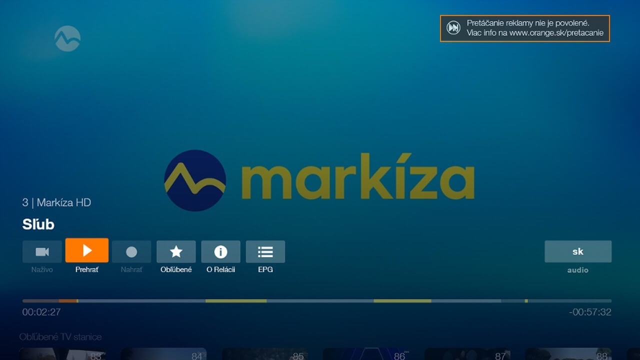 Orange zablokuje pretáčanie reklám pri Markíze. Diváci budú musieť sledovať všetky reklamy