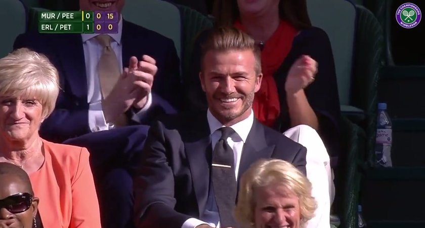 Beckham skradł show na Wimbledonie