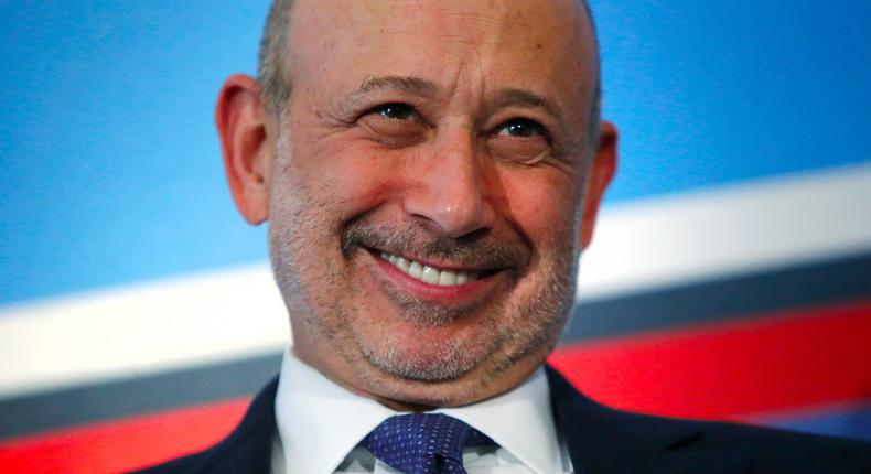 Goldman Sachs boss Lloyd Blankfein was one of four CEOs to earn more than $20 million last year.