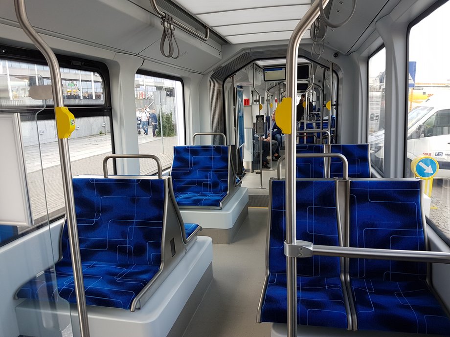 Tramwaj Tramino wyprodukowany dla Lipska