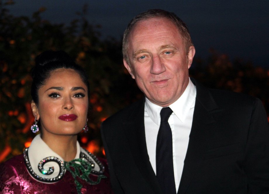 Spadkobierca majątku Francois-Henri Pinault i jego żona Salma Hayek