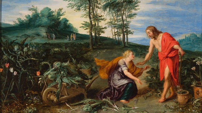 Jan Breughel II, "Chrystus ukazuje się Marii Magdalenie", ok. 1630