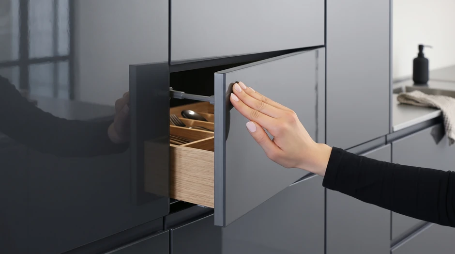 "Push-to-open" sistem