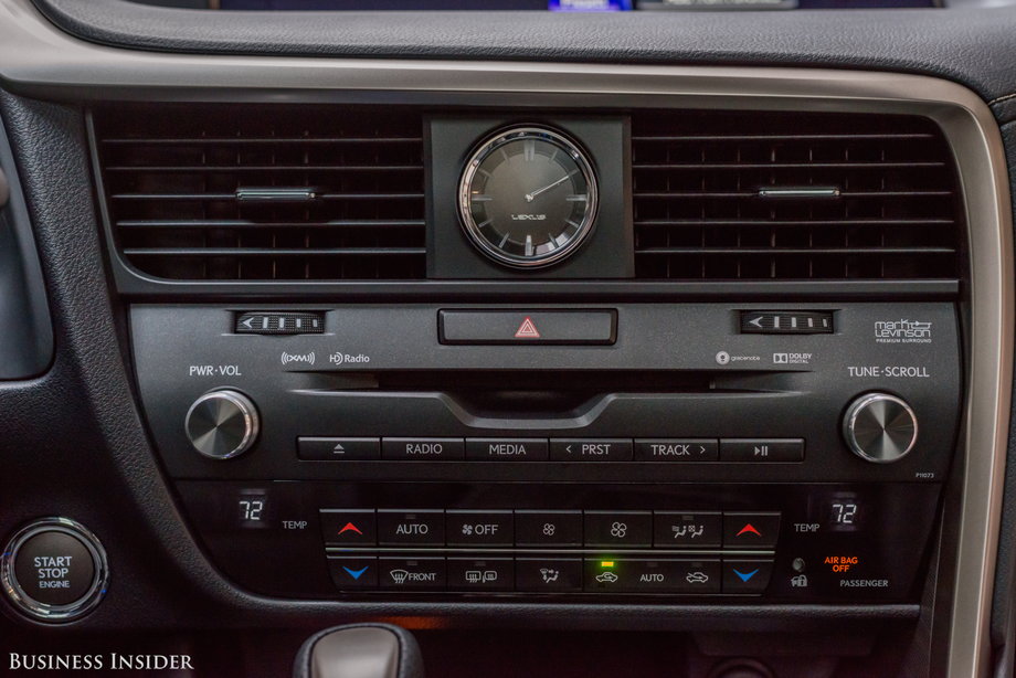 The rest of the controls for heating, cooling, and other vehicle functions are basic, but ...