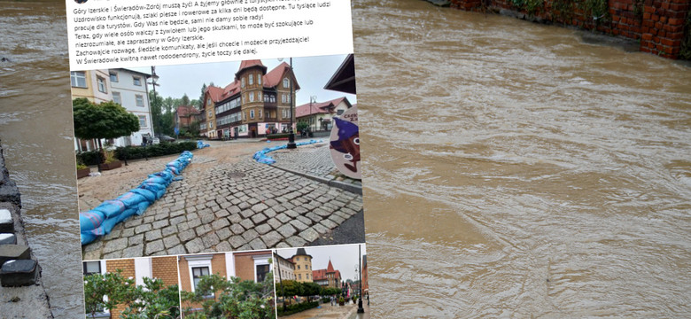 Zapraszają turystów na tereny po powodzi. W komentarzach burza