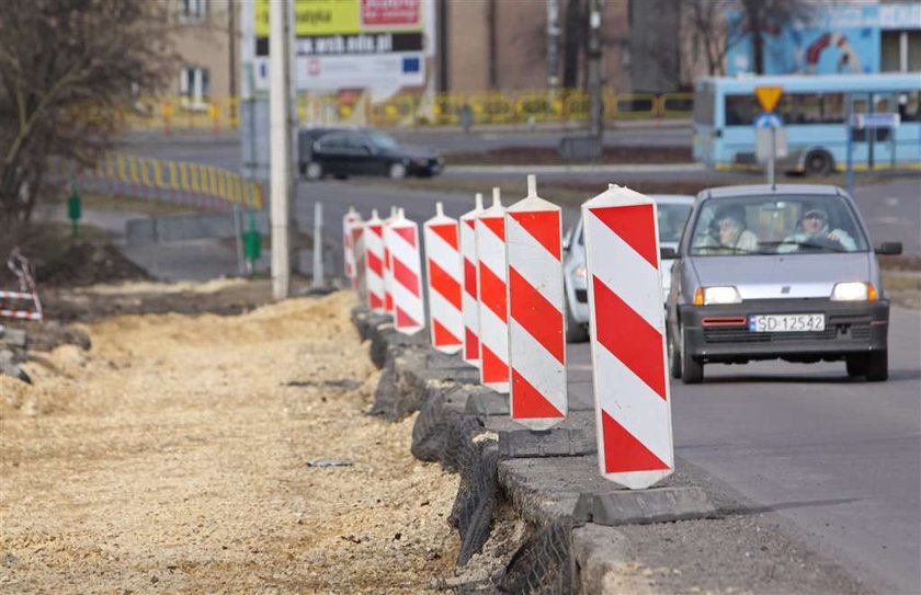 Dąbrowa Górnicza, remont, droga, Aleja Róż