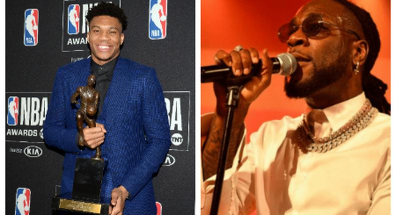 Giannis Antetokounmpo , Burna Boy