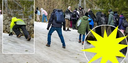 Ślizgawica w Tatrach. Szokujące obrazki na szlaku. Przecieraliśmy oczy ze zdumienia