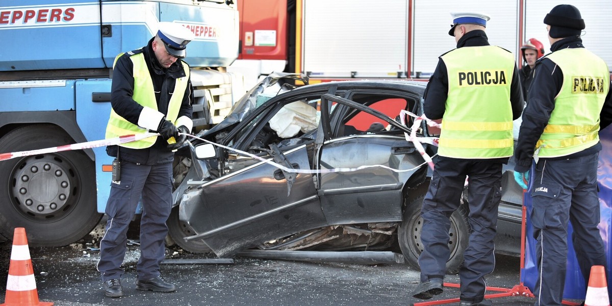 Wypadek na autostradzie A1