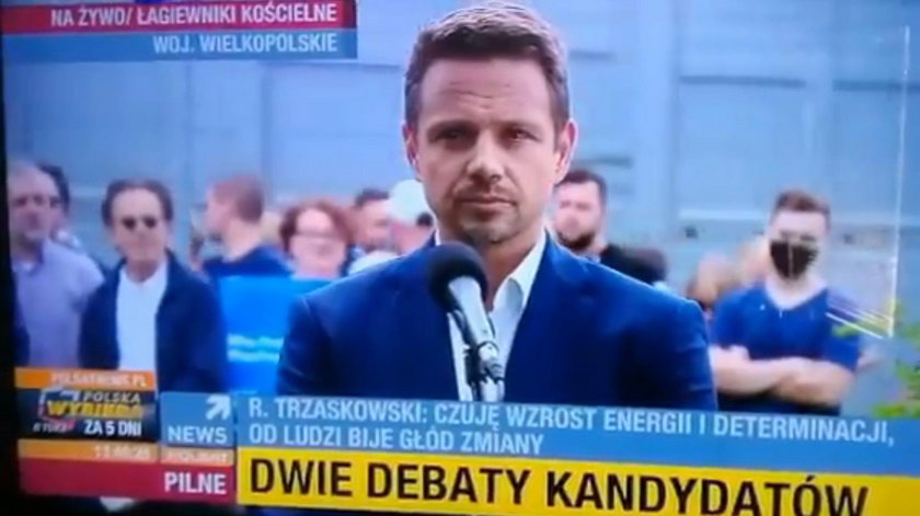 Redaktor TVP pyta Trzaskowskiego o ustawki