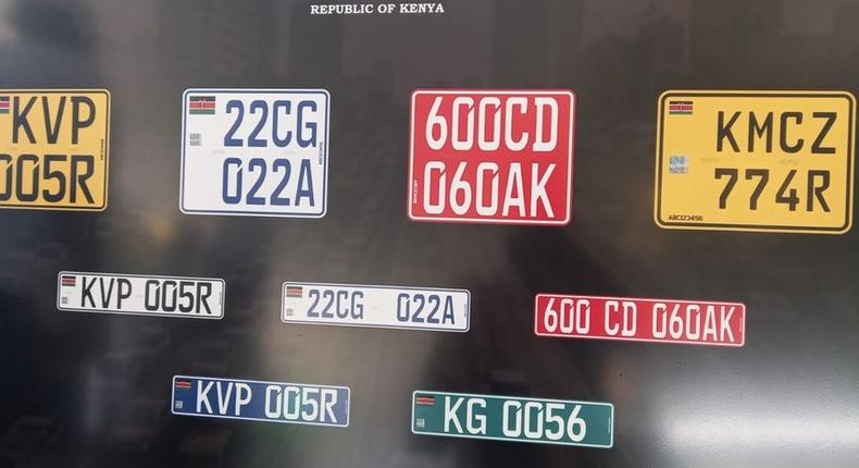The new digital number plates 