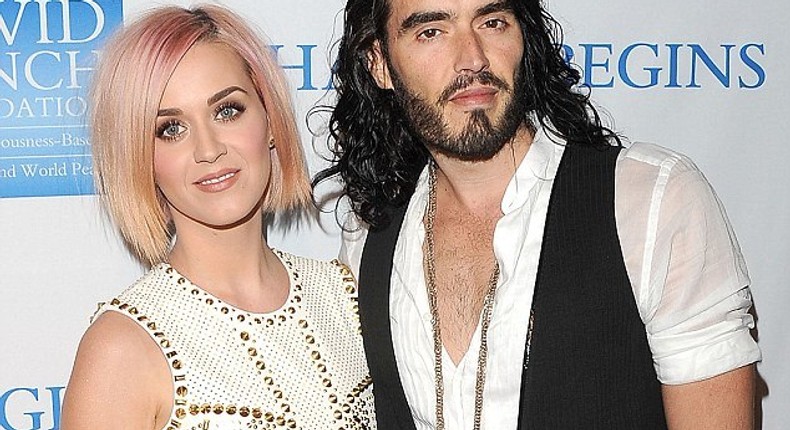 Russell Brand and ex wife Katy Perry