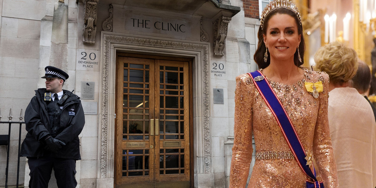 Księżna Kate przebywa w prywatnej klinice London Clinic. 