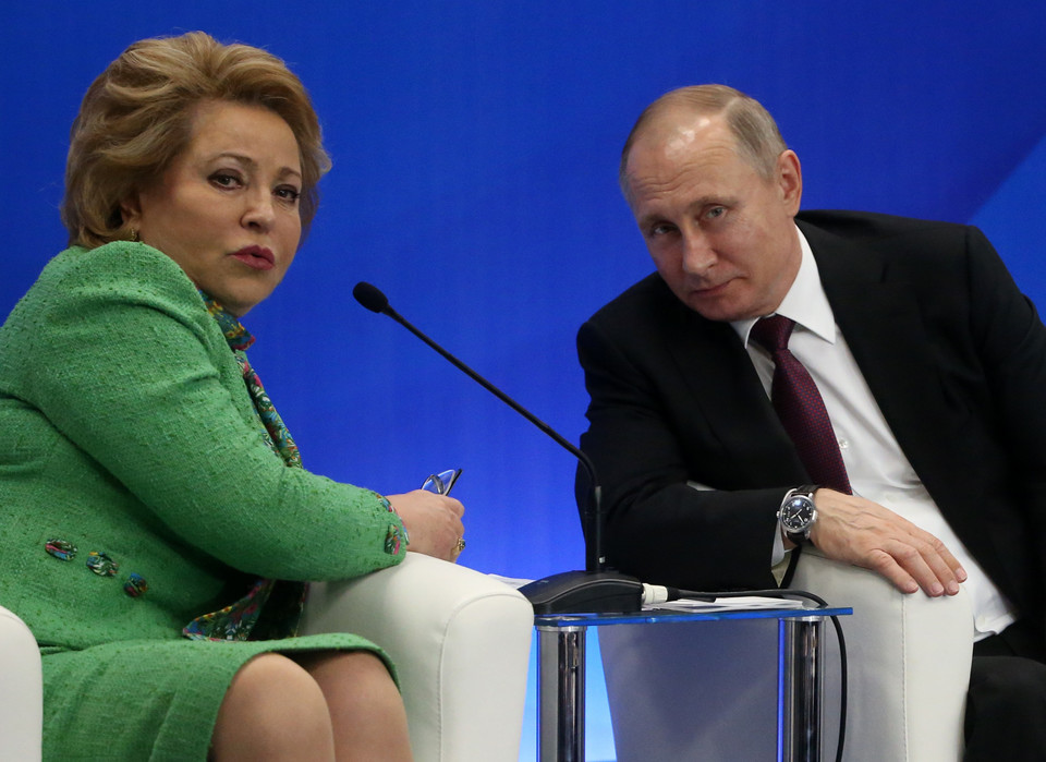 Władimir Putin i Walentina Matwijenko w 2017 r. 