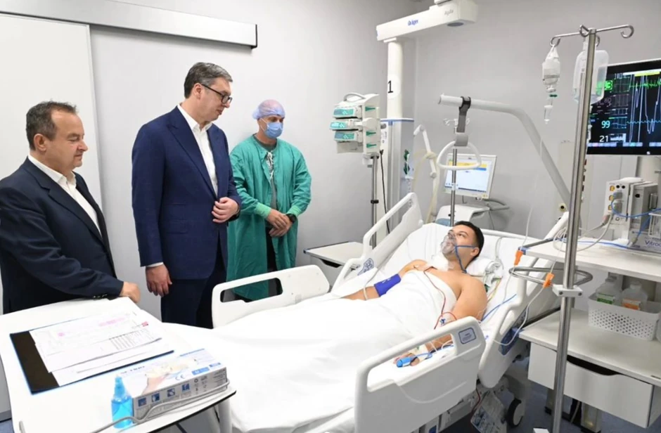 Aleksandar Vučić i Miloš Jevremović 