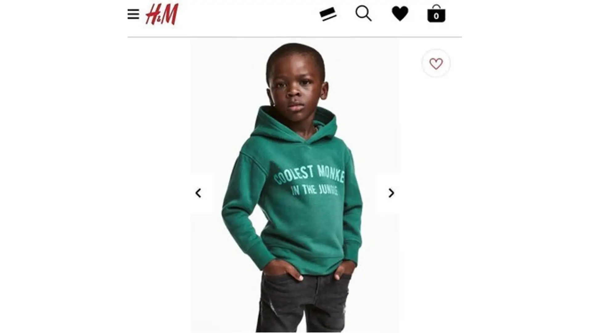 H&M nie mogło gorzej ubrać czarnoskórego dziecka. Teraz "szczerze przeprasza"