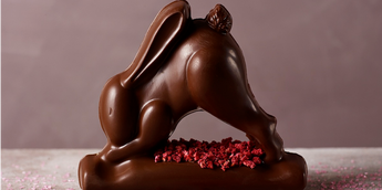 A UK supermarket's chocolate 'yoga bunny' has gone viral for its 'suggestive'  downward dog pose