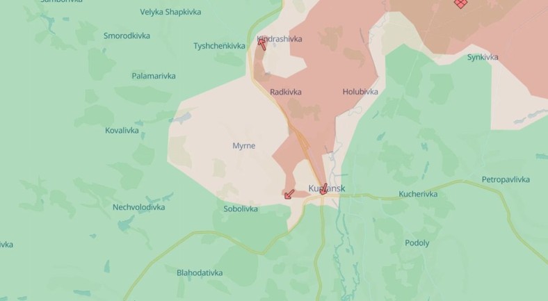 Sytuacja wokół Kupiańska