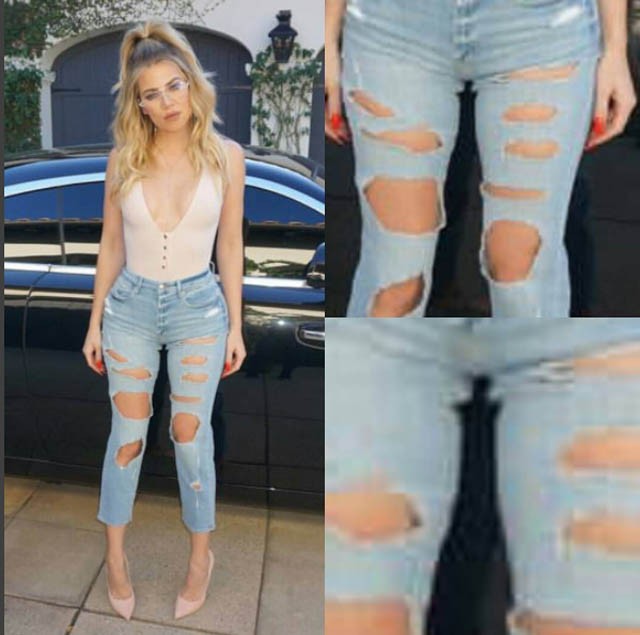 Photoshop-baki az Instagramon Khloé Kardsahian