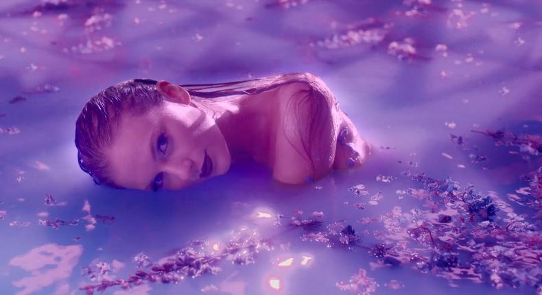 Taylor Swift in Lavender Haze.Taylor Swift/YouTube