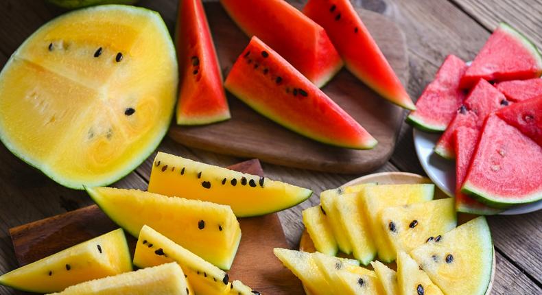 Yellow watermelons exist, but they are not as common as red ones [FoodRepublic]