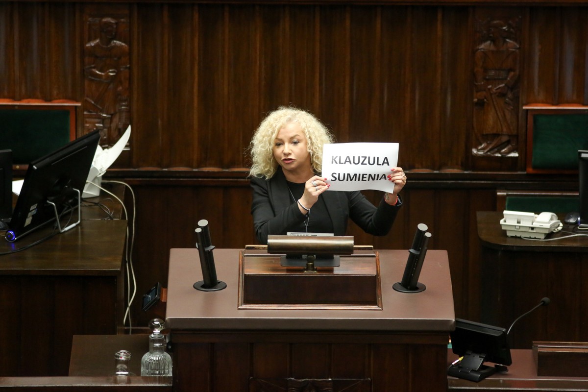 Posłanka Lewicy Katarzyna Kotula