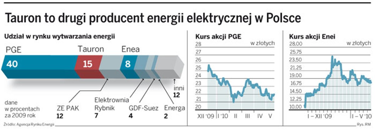 Tauron to drugi producent energii elektrycznej w Polsce
