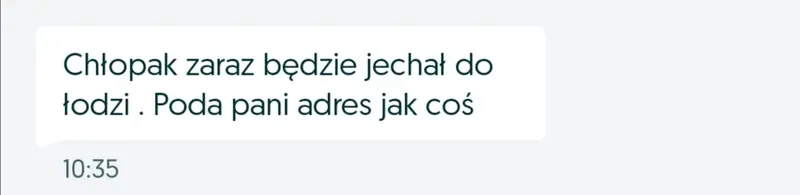 &quot;Mój rozmówca uparcie nalegał na spotkanie w celu osobistego przekazania butów&quot; (screen od czytelniczki)