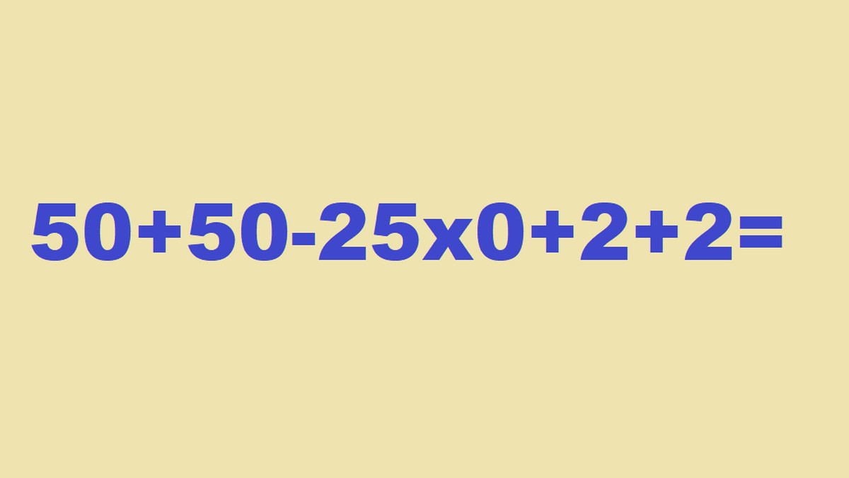 Podchwytliwa zagadka matematyczna. Spróbuj rozwiązać bez kalkulatora