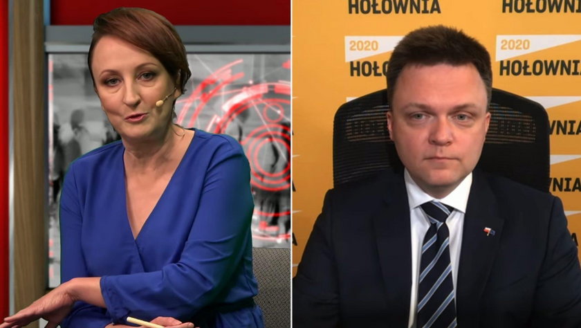Agnieszka Burzyńska i Szymon Hołownia