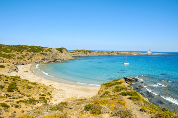 Atrakcje Minorki, plaża Cala Presili