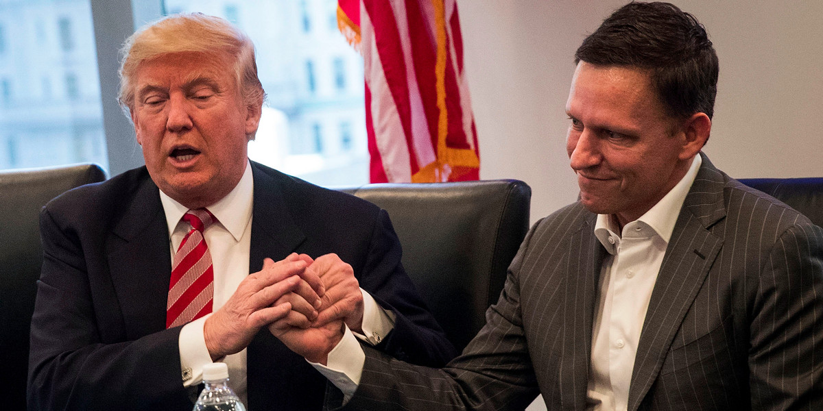 The 7 most revealing quotes from the New York Times' big interview with Peter Thiel, Trump's biggest supporter in Silicon Valley