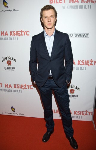 Filip Pławiak na premierze filmu 'Bilet na księżyc'