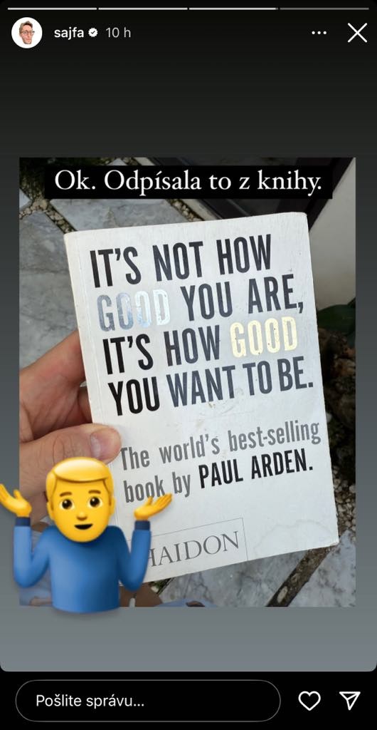 Sajfa zistil, že dievčatko odpísalo vetu z knihy. 
