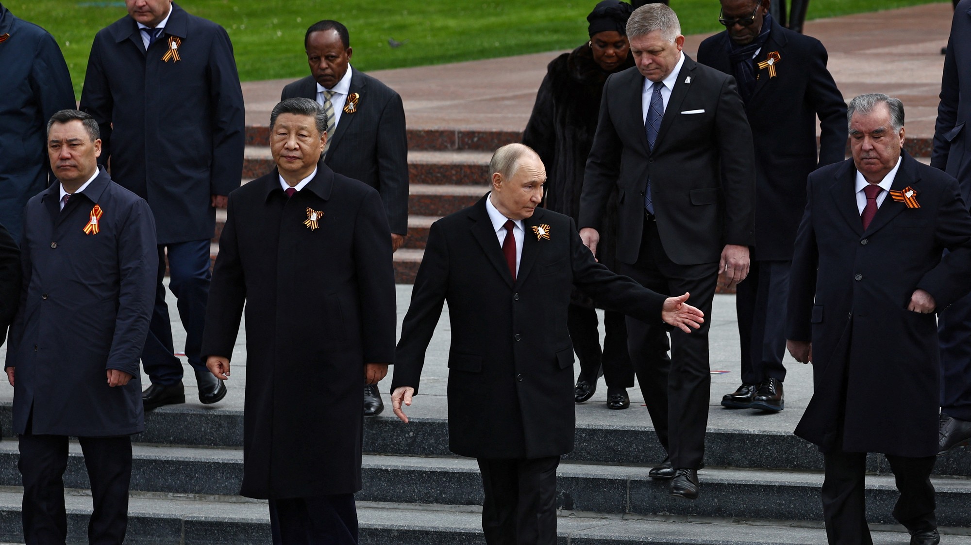 Ruský prezident Vladimir Putin počas osláv Dňa víťazstva v Moskve.