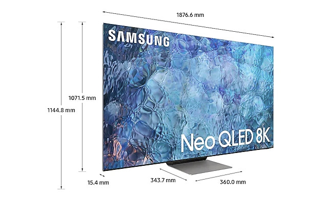 Samsung QE85QN900A – w tak dużym telewizorze sens zaczyna mieć obsługa rozdzielczości 8K. 