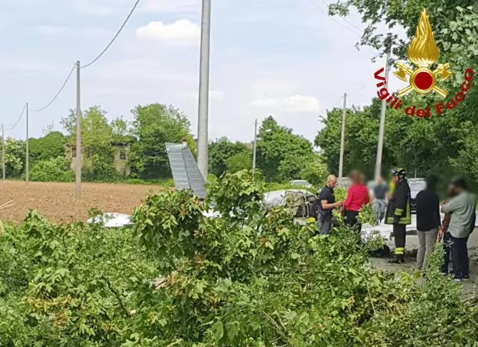 Avion sleteo na ulicu kod Padove