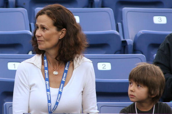 Pam Shriver z synem George'em / fot. Getty Images