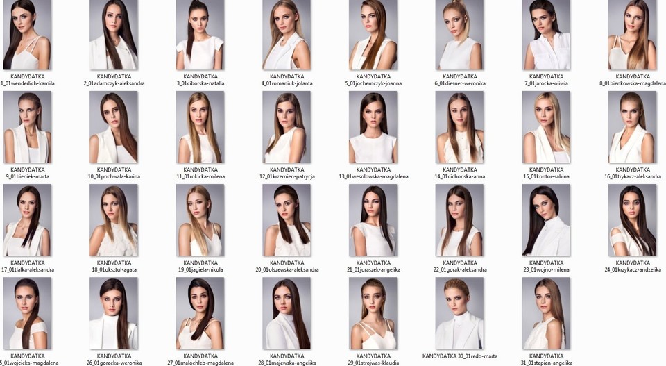 Finalistki konkursu Miss Polski 2015