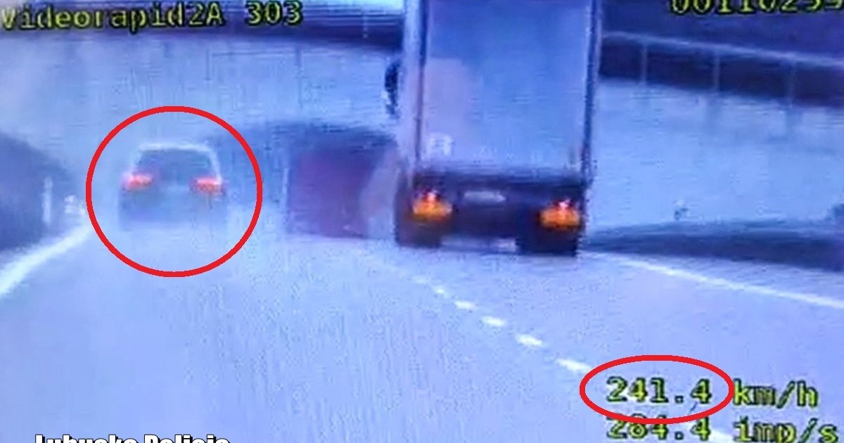 Der deutsche Rennfahrer war mit über 240 km/h unterwegs.  Jetzt zahlt er 2,5 Tausend.  Zloty [Wideo]