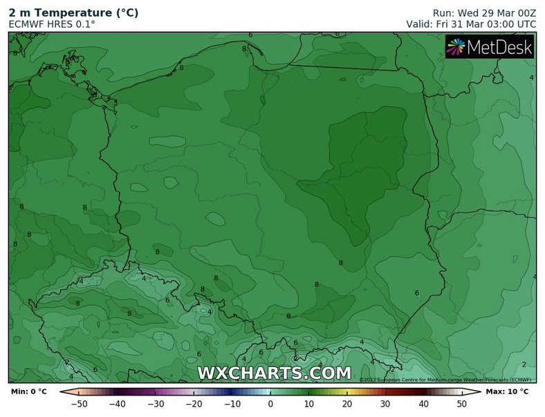 Temperatura będzie dość wysoka